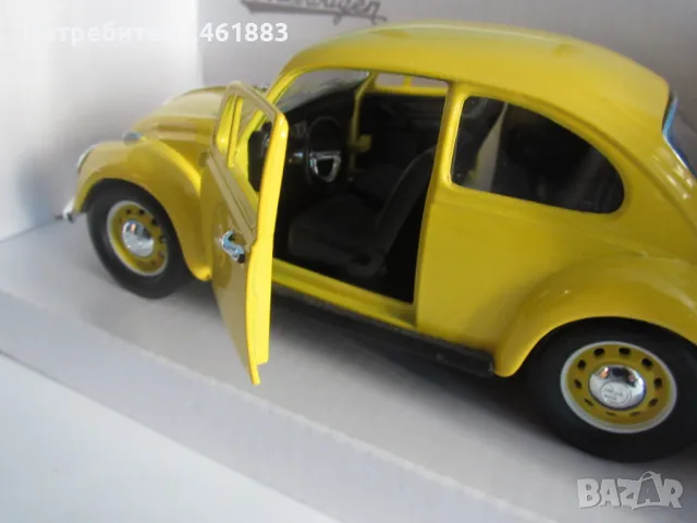 1/24 Lucky diecast 1967 метален модел на VW Volkswagen Beetle , снимка 4 - Колекции - 48541535