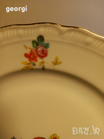 Порцеланова чиния M.S.B. Czechoslovakia , снимка 4 - Чинии - 44898436