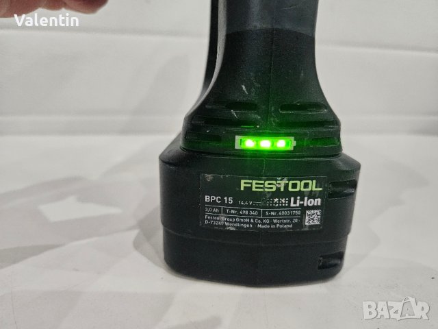 Festool C 15 li-ion акумулаторен винтоверт фестоол, снимка 3 - Винтоверти - 43423797