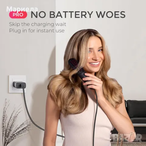 TYMO Porta Pro - Безжична четка за изправяне на коса / Йонна функция, снимка 4 - Други - 50122640