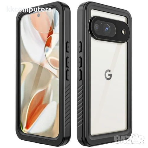 Google Pixel 9 REDPEPPER Водоустойчив / Удароустойчив Калъф + Скрийн Протектор – Черен, IP68