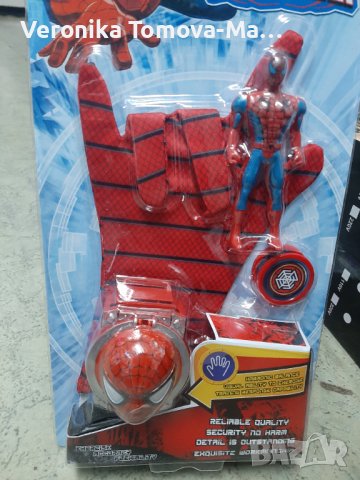 Спайдърмен ръкавица с изстрелвачка и фигурка