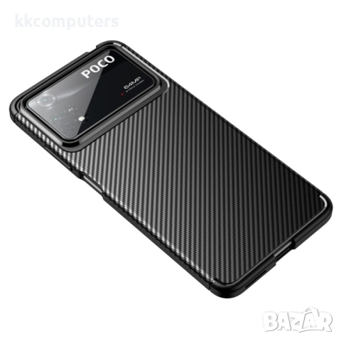 Xiaomi Poco X4 Pro 5G Удароустойчив Carbon Fiber Калъф и Протектор, снимка 4 - Калъфи, кейсове - 53231563