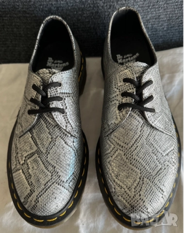 обувки Dr. Martens 3 Eye 1461 Silver Metallic номер 39 , снимка 7 - Дамски ежедневни обувки - 52670761