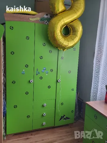 Детско обзавеждане за момче с футболни мотиви , снимка 7 - Мебели за детската стая - 50207645
