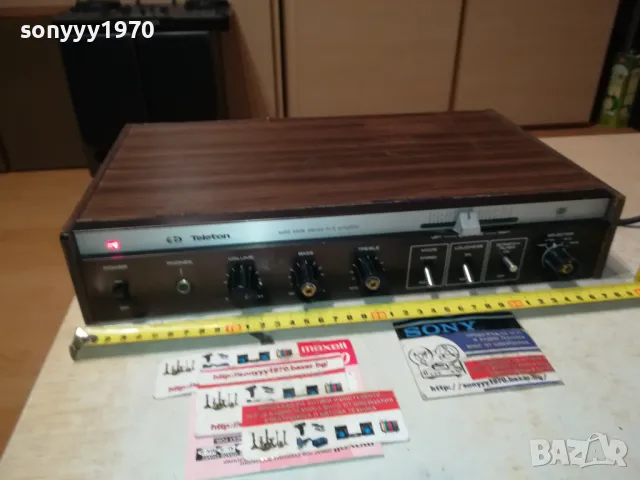 TELETON STEREO AMPLIFIER-ВНОС SWISS 0711240813, снимка 5 - Ресийвъри, усилватели, смесителни пултове - 47872260