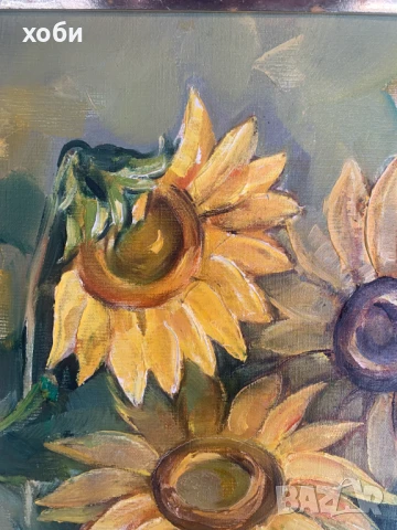 картина слънчогледи, снимка 4 - Картини - 51281200