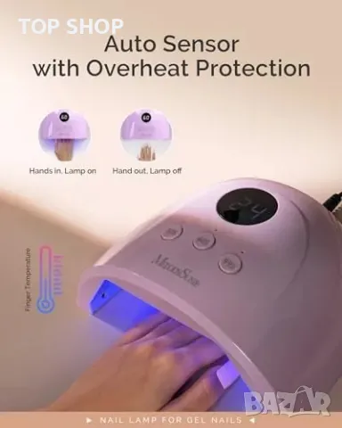 Нова Мощна UV лампа за нокти 30 LED диода, автоматичен сензор 36W, снимка 4 - Продукти за маникюр - 49427438