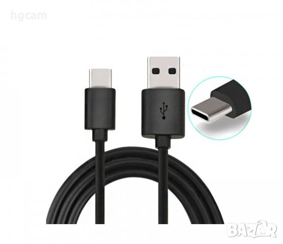 USB Type C кабел за Gopro Hero 5/6/7/2018/5S/FUSION за зареждане/данни, снимка 1 - Чанти, стативи, аксесоари - 27788287