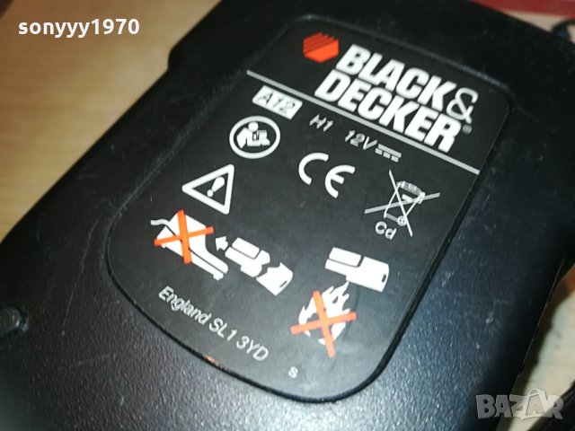 black & decker battery 12v+charger 0805211822, снимка 8 - Винтоверти - 32803682