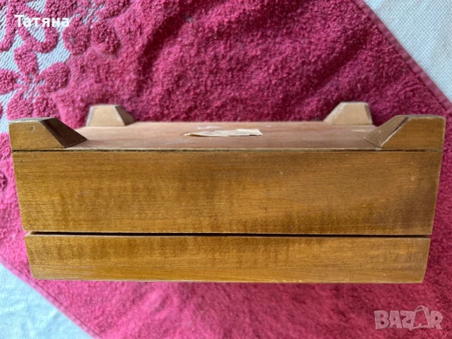 Кутия за бижута дърворезба, винтидж, ретро, снимка 5 - Колекции - 50831436