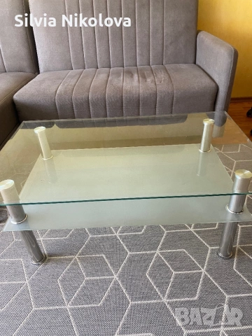 Холна стъклена маса, снимка 3 - Маси - 53487463