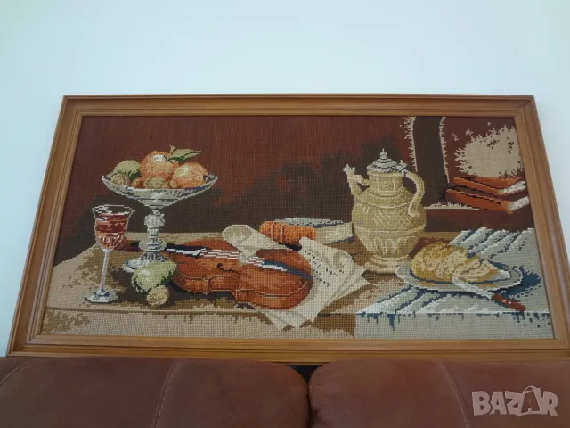 Голям гоблен - ръчна изработка, снимка 2 - Гоблени - 50196748