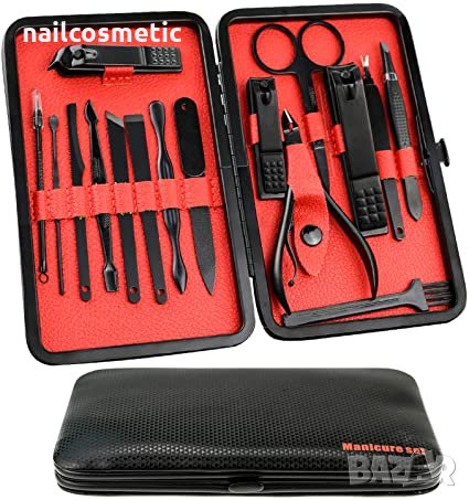 Несесер 18 в 1 за маникюр и педикюр, снимка 3 - Продукти за маникюр - 23173301