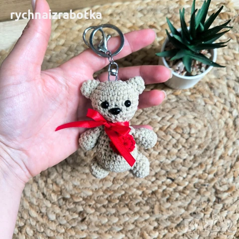 Ключодържател плетено мече, снимка 2 - Други - 50502772