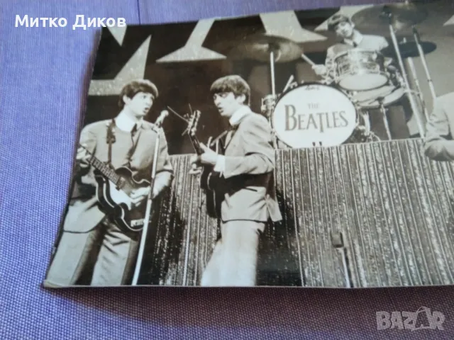 Пощенска картичка винтидж от 60-те год . 17х12см на Бийтълс Beatles, снимка 2 - Колекции - 47750929