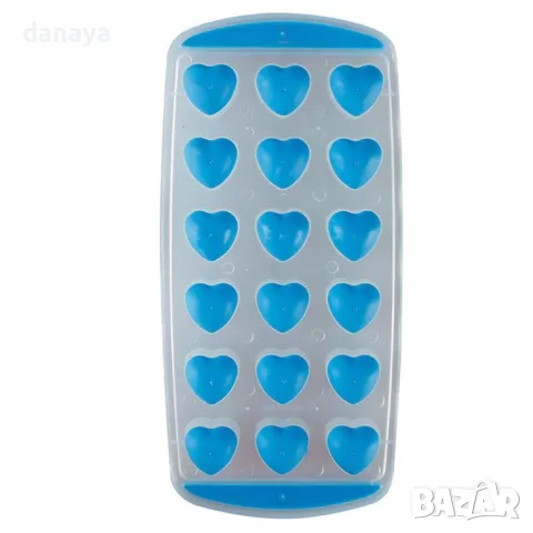 525 Форма за лед със силиконово дъно 18 сърца формички за лед сърце, снимка 16 - Форми - 48902774