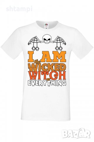 Мъжка тениска I'm The Wicked Witch Of Everything 2,Halloween,Хелоуин,Празник,Забавление,Изненада,, снимка 3 - Тениски - 38130338