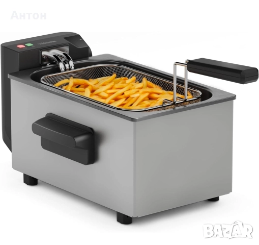 Фритюрник Tristar FR-9326 - Неръждаема стомана, 3 литра, мощен и надежден