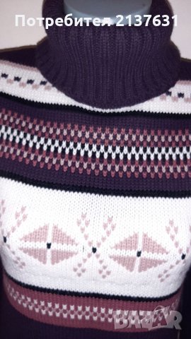 ДАМСКИ  ПУЛОВЕР  - ПОЛО  - Размер М , снимка 3 - Блузи с дълъг ръкав и пуловери - 35363312