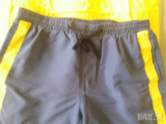 Летен мъжки комплект жълт потник с къси сини гащета Размер М-Л, снимка 2 - Къси панталони и бермуди - 32970845