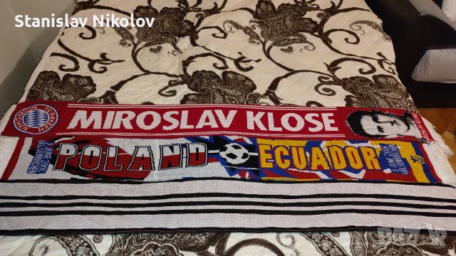 Футболни шалове на Real Madrid, Klose-Bayern M., Germany, снимка 2 - Футбол - 39246196