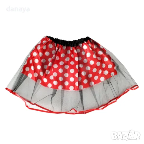 5207 Детски парти комплект Мини Маус пола с диадема, снимка 2 - Детски комплекти - 47299637