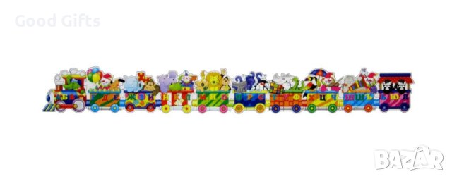 Пъзел-влак с Азбука и Цифри, 60 части, снимка 3 - Игри и пъзели - 43132338