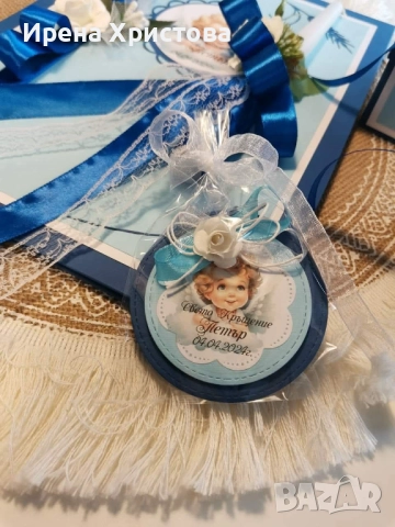 Комплект за кръщене, снимка 7 - Декорация - 52863956
