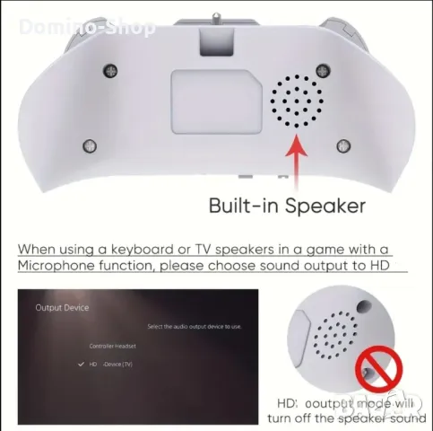 Клавиатура за контролер на PS 5, снимка 5 - Аксесоари - 48903792