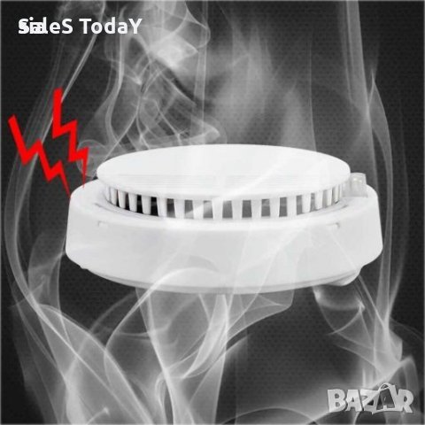 Детектор за дим пожарна аларма детектор Независим сензор за дим за домашен офис Сигурност фотоелектр, снимка 2 - Други - 28338532
