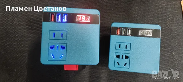 ИНВЕРТОР 18-21/220 в.за батерии на Макита( Makita), DeWalt, Milwaukee , снимка 3 - Винтоверти - 48070600