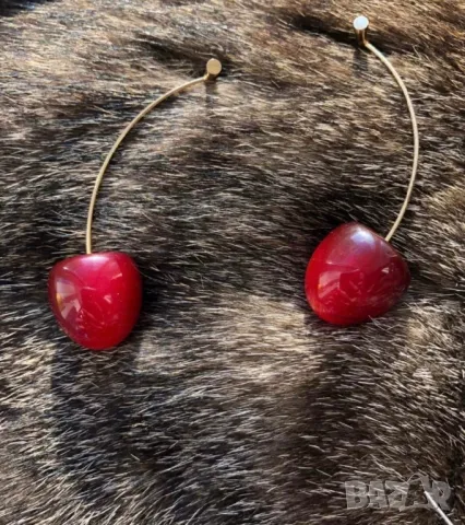 Атрактивни обеци череши, снимка 6 - Обеци - 48955698