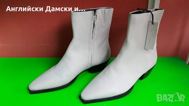 Английски дамски боти естествена кожа-M&S, снимка 4 - Дамски боти - 35283544