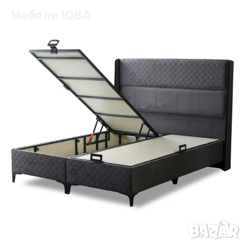 Тапицирани легла с метална конструкция!, снимка 4 - Спални и легла - 51382567