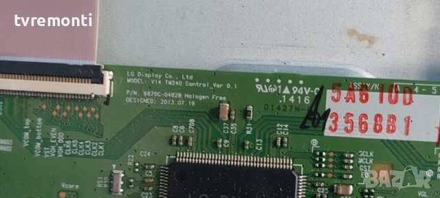 TCon BOARD ,6870C-0482A, LC550EUF PG F1,6871L-3568B  for Panasonic TX-47AS650E , DISPLAY LC470, снимка 3 - Части и Платки - 39538763
