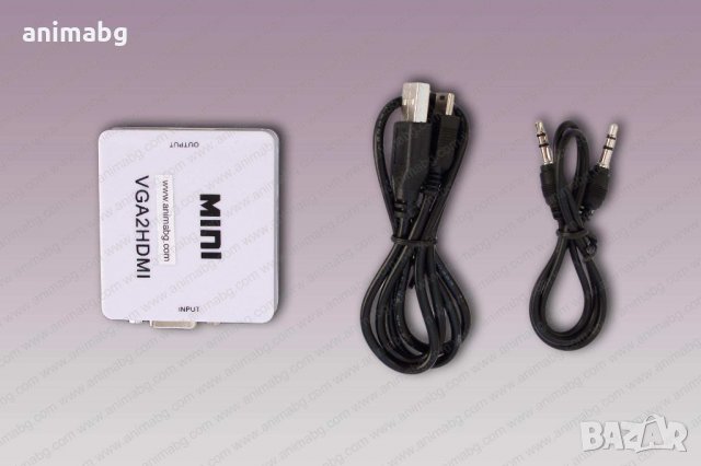 ANIMABG VGA към HDMI преобразувател с аудио 3.5мм, снимка 5 - Други - 33144815
