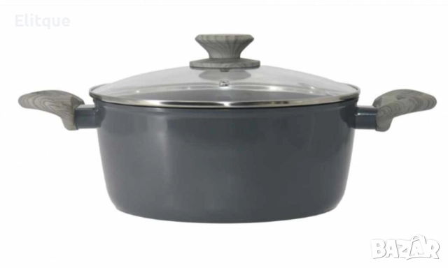 Тенджера Voltz Marseille OV54418D24, 24x10.5см.\4.5л., Топлинен сензор, Кован алуминий, снимка 3 - Съдове за готвене - 52879777