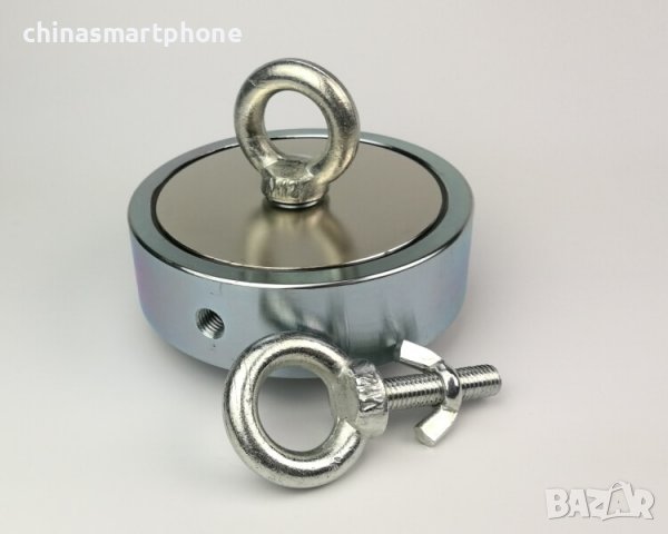 Магнит за магнитен риболов 136мм ДВУСТРАНЕН сила 2x700kg, снимка 7 - Въдици - 38097542