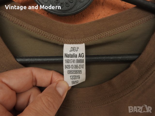 Бундесвер германска армия кафява тактическа тениска (XL), снимка 6 - Тениски - 40445263