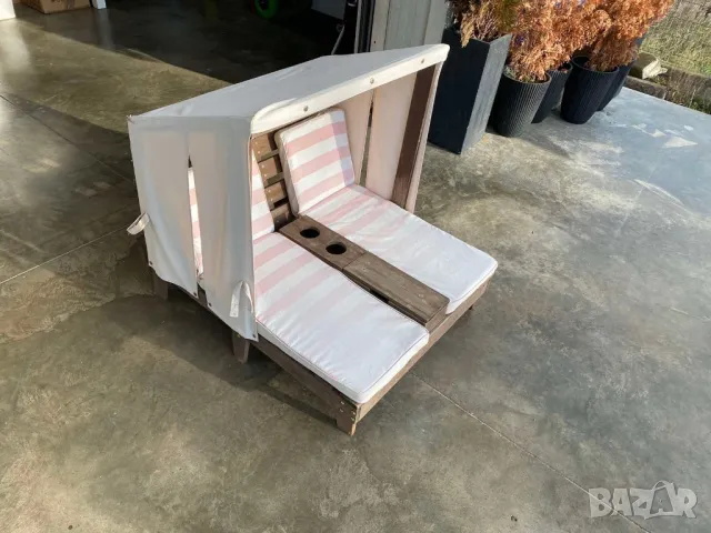 Детски летен шезлонг в добро състояние , снимка 2 - Градински мебели, декорация  - 50198760