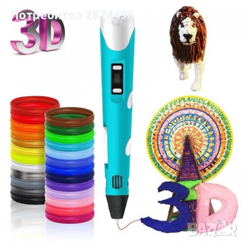 3087  уникална 3D писалка 