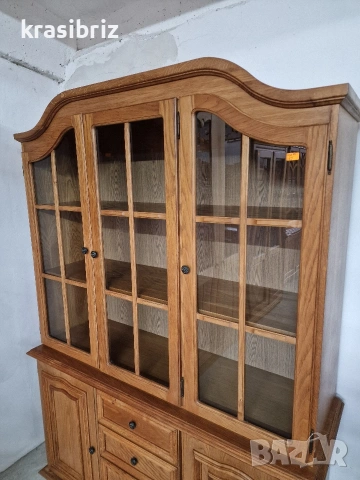 Масивна Витрина -внос от Германия! , снимка 2 - Секции и витрини - 53521485