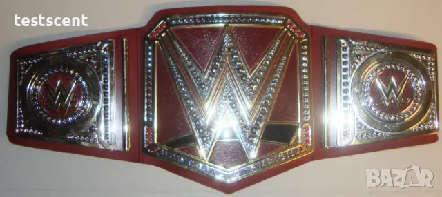 Шампионски пояс WWE Universal Championship световната титла в кеча Mattel детски belt колан Red, снимка 7 - Фигурки - 49839771