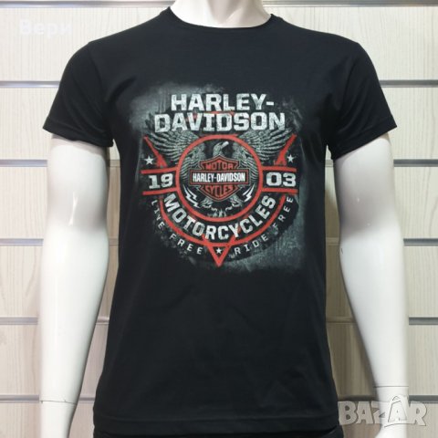 Нова мъжка тениска с дигитален печат MOTOR HARLEY DAVIDSON, мотори, снимка 5 - Тениски - 28933590