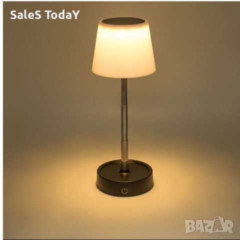 Сгъваема лампа, USB, настолна лампа, с регулиране на височината, 11,5 до 29,5 см, снимка 4 - Настолни лампи - 44010473