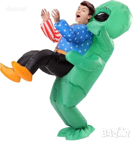 TO.BE.NO.1 Към първия костюм на извънземен, надуваем костюм на извънземен за възрастни, снимка 1