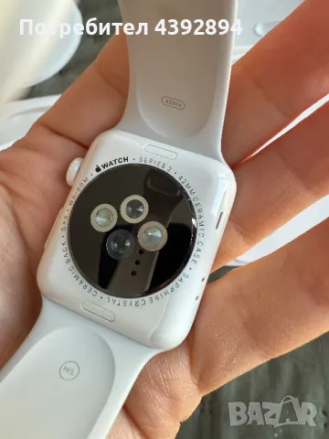 Apple Watch White Ceramic Series 2, снимка 9 - Друга електроника - 49492346