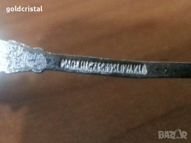 Посребрена лъжичка с емайл , снимка 5 - Антикварни и старинни предмети - 39002322