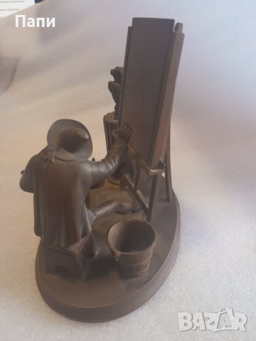 Изящна,детайлна,бронзова скулптура от началото на 20-ти век, снимка 15 - Антикварни и старинни предмети - 38390455